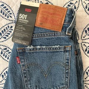 Levi’s 501’s with tags. Size 23